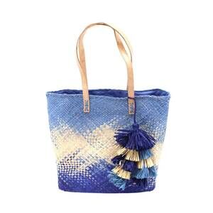 NEW SHEBOBO holden ombre straw handbag in denim